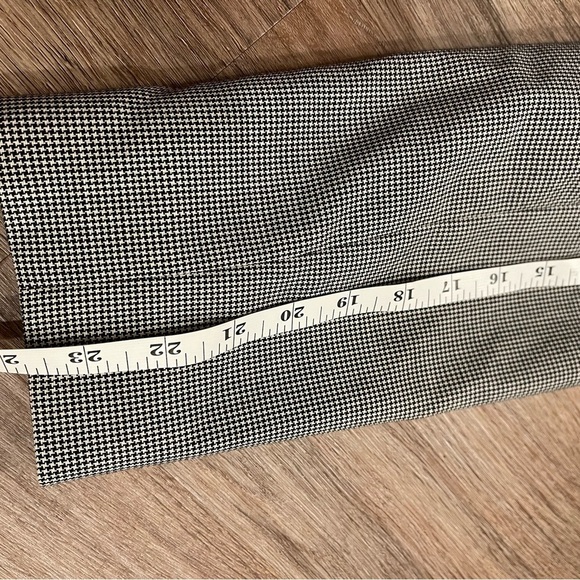 Vtg Angelica Midi Blazer Size 12 Black White Double Breasted USA Old - Picture 8 of 10